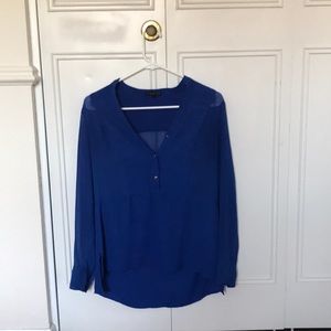 Blue Chiffon Express Shirt